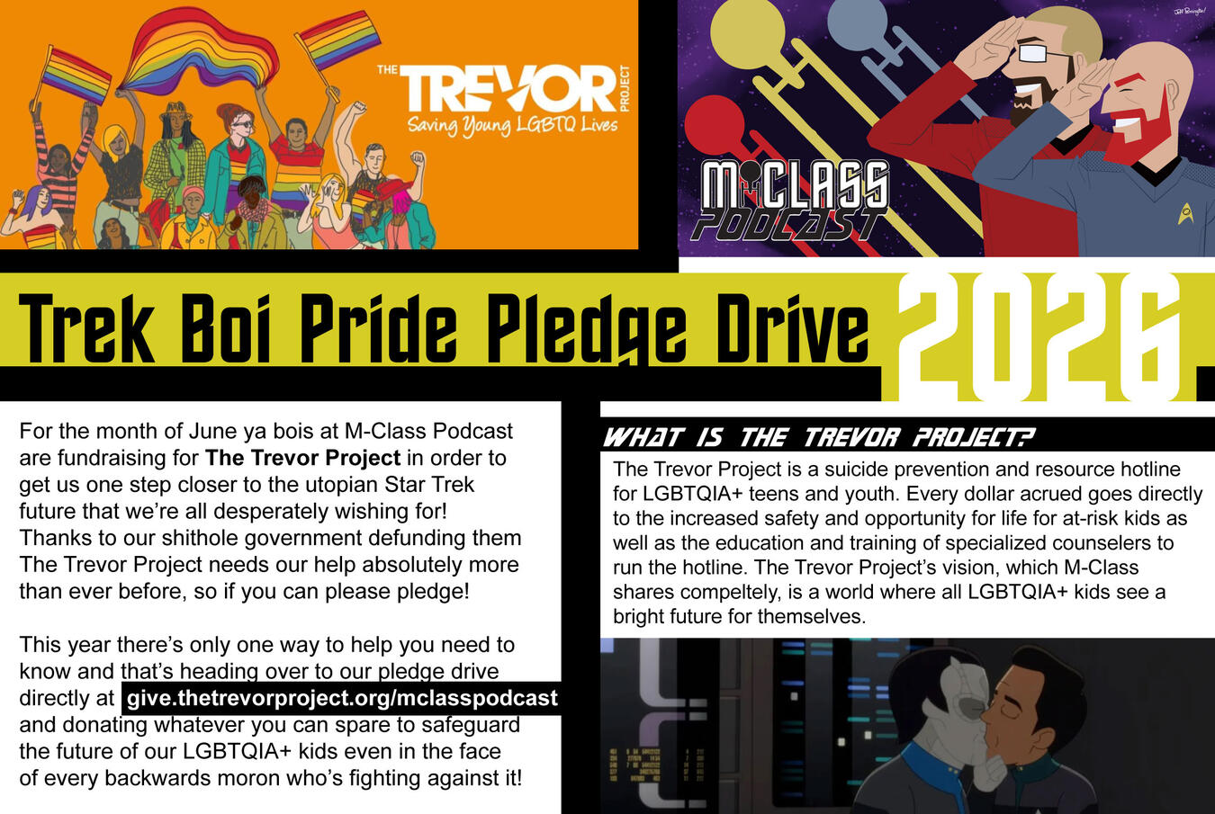 Trek Boi Pride Pledge Drive 2026 M-Class Podcast